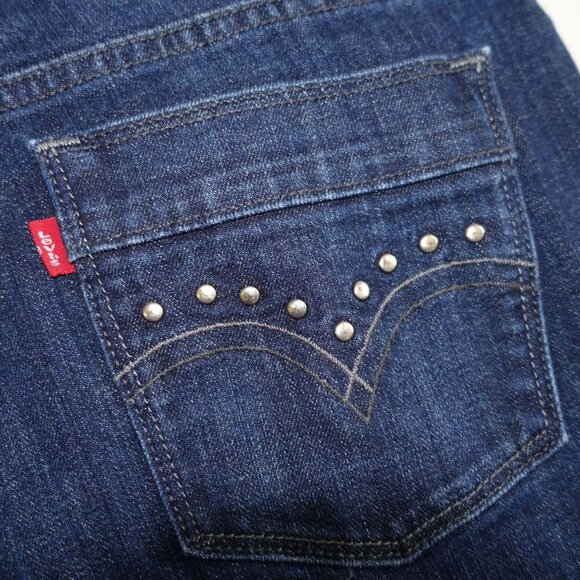 Levi's Women's 515 Boot Cut Jeans Size 8 Blue Mid Rise 31" Inseam Red Tab Denim - Picture 7 of 7